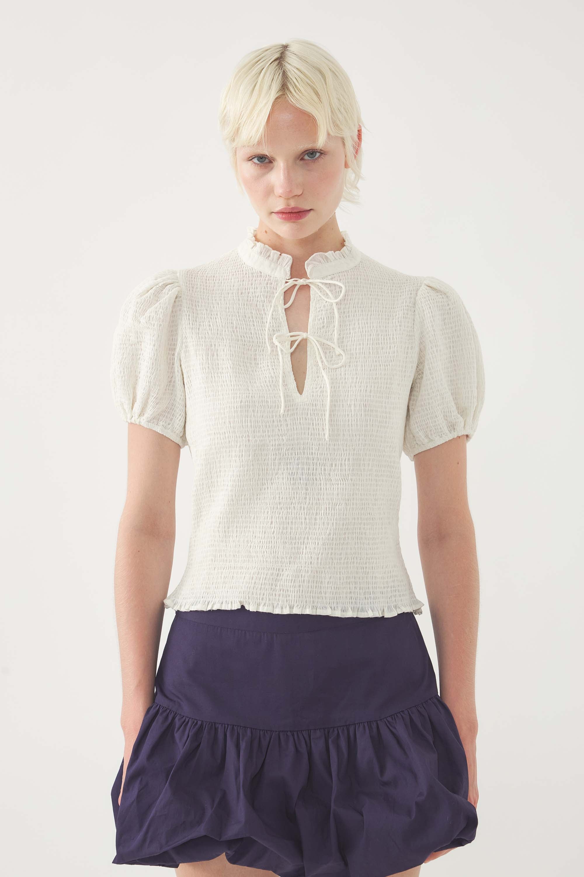 Blouse smockée Angelo