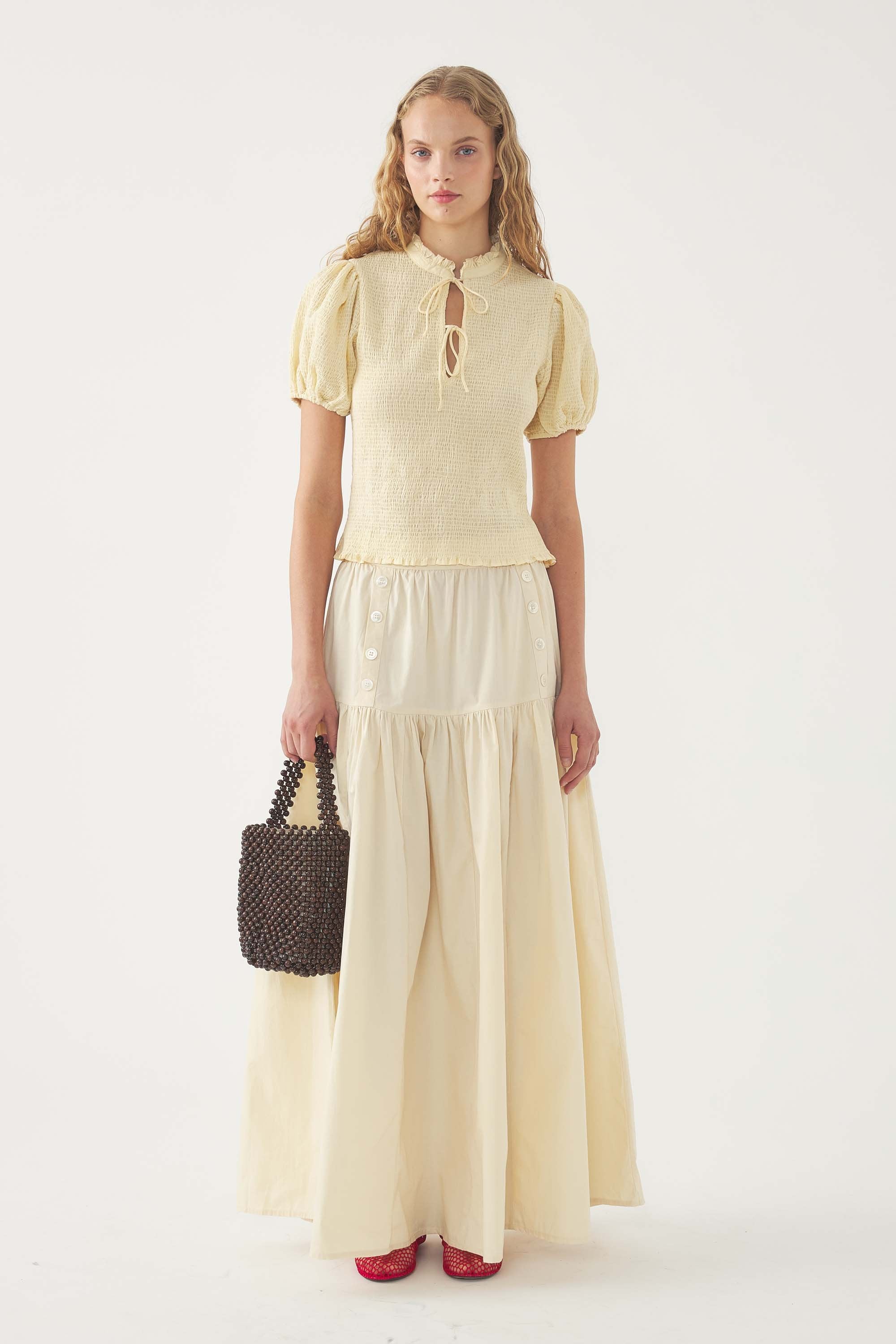 Blusa con smock Angelo
