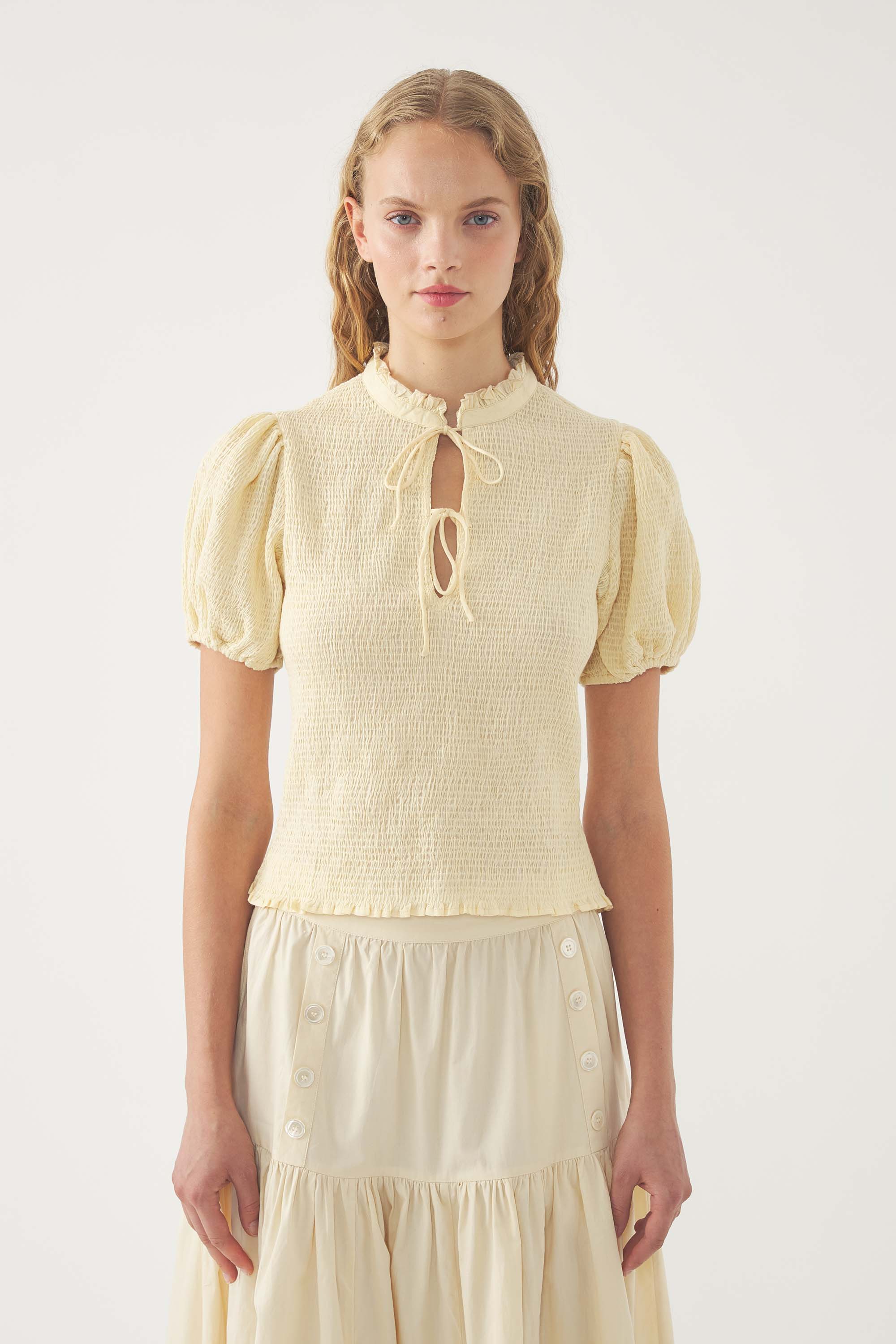 Blusa con smock Angelo