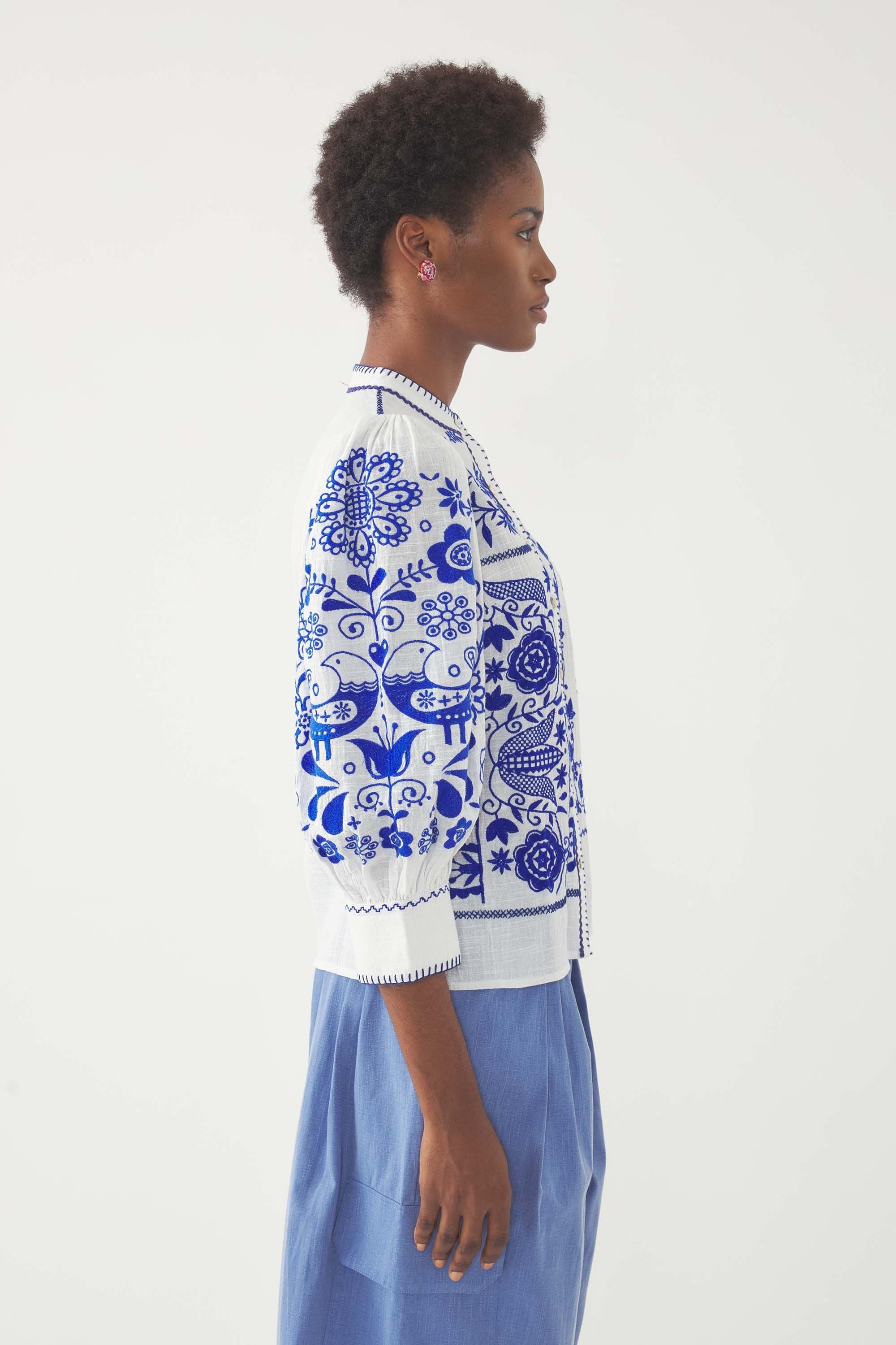 Bestickte Bluse Mamie