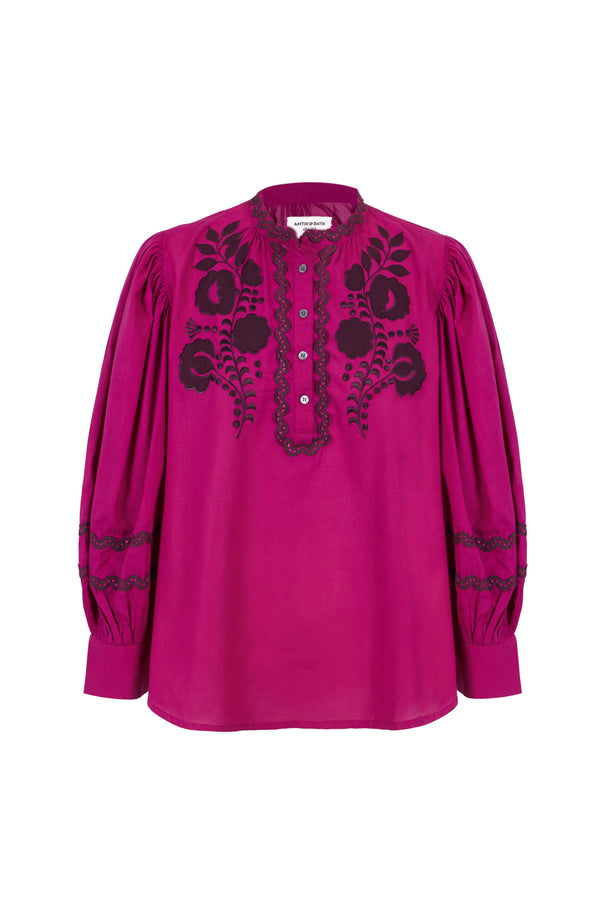 Blouse brodée Colette