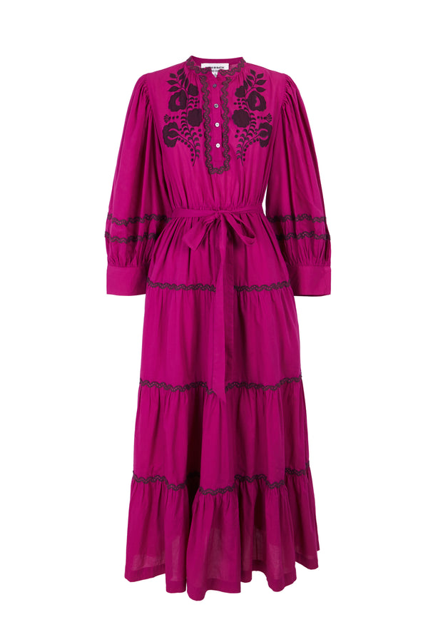 Embroidered long dress Colette