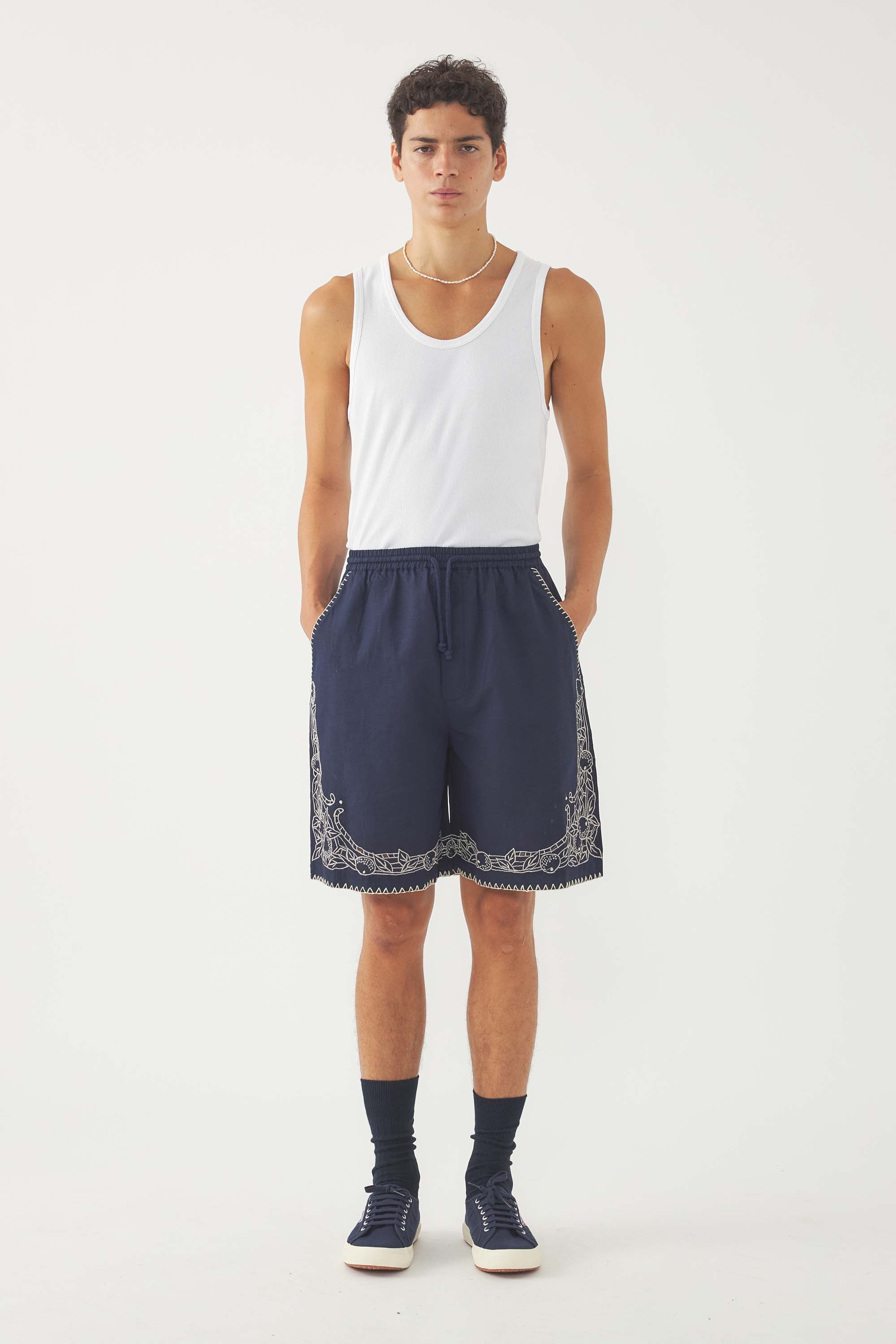 Embroidered Short Dylan